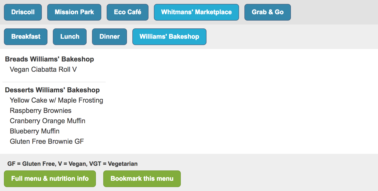 Whitmans' Marketplace/Williams' Bakeshop